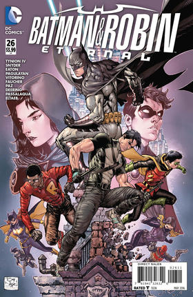 蝙蝠侠和罗宾 不朽传奇 斜线 Batman and Robin Eternal（2015）普封
