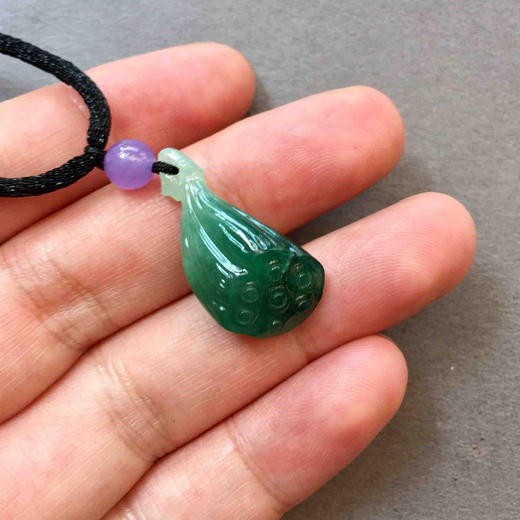 冰种晴水绿莲蓬 商品图7