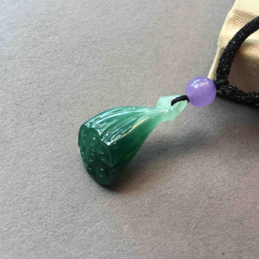 冰种晴水绿莲蓬 商品图6