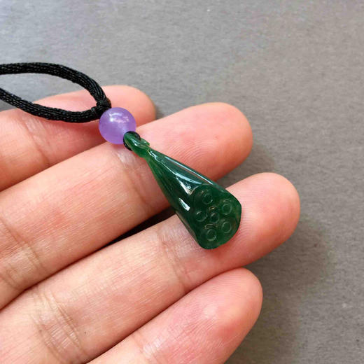 冰种晴水绿莲蓬 商品图12
