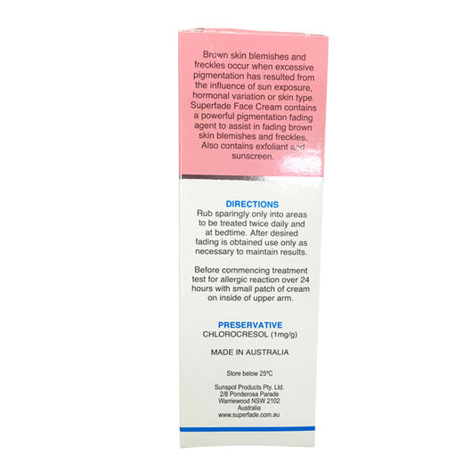 （永久下架）澳洲John Plunkett Superfade 美白祛斑霜  40ml 商品图2
