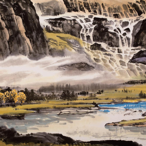 钟山石《万里江山千古秀》真迹 货号120408