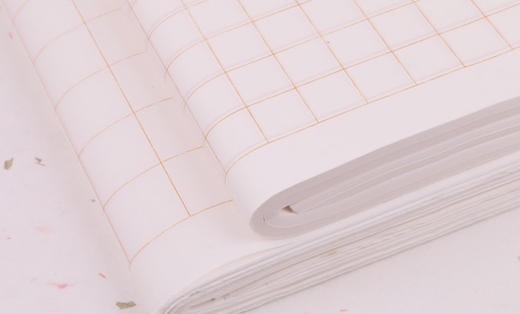 【小楷纸套装】小楷利器：金线方格纸三种规格任意搭配，练习、创作、抄经优选！四尺对开，含2*2、3*3、5*5cm 商品图1