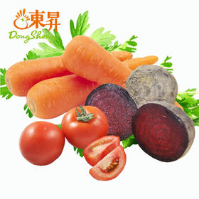 东升农场 红菜头番茄胡萝组合蔬菜榨汁套餐  红菜头500G、番茄500G、胡萝卜500G
