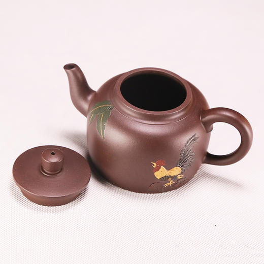 金鸡报晓徐国良大师手工紫砂壶