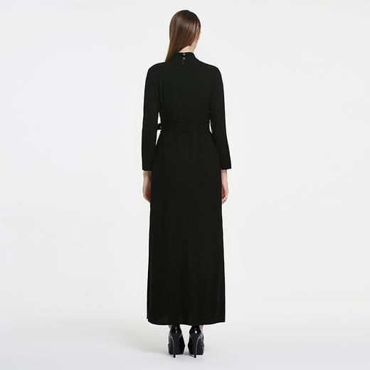 EITIE爱特爱春季新款商场同款知性优雅细带礼服开叉连衣裙女5477105 商品图1