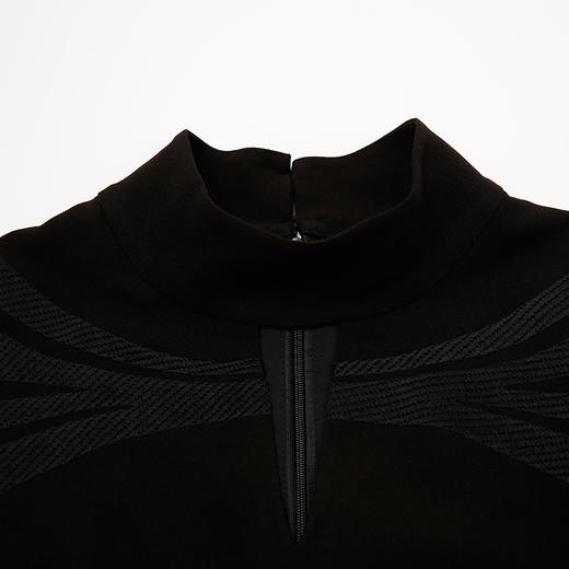 EITIE爱特爱春季新款商场同款知性优雅细带礼服开叉连衣裙女5477105 商品图2