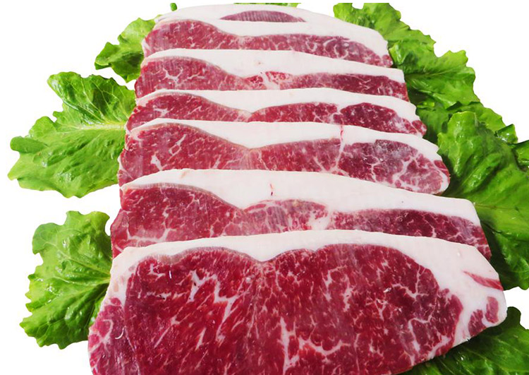 彩虹雨牛肉外脊牛排切片500g无抗生素全国发货满额包邮