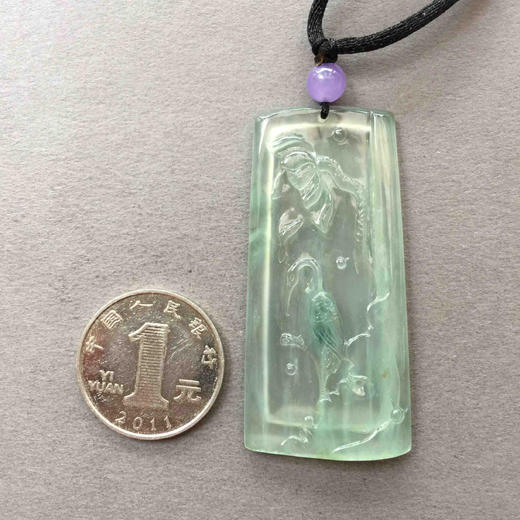 翡翠高冰种飘花大牌子一路连科 商品图3