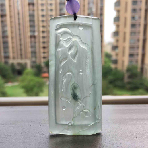 翡翠高冰种飘花大牌子一路连科 商品图8