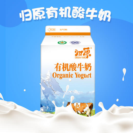 京津冀顺丰包邮 当天日期发货 归原 有机含糖酸奶500g*8盒 巴氏 无添加 商品图3