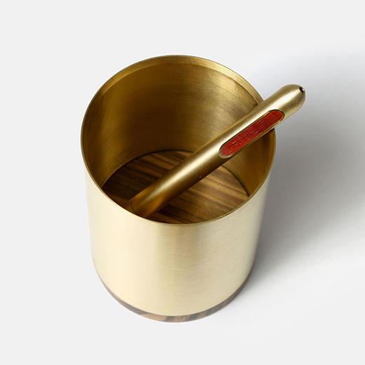 木心笔筒 | 匠心设计，温润黄铜，送礼臻品 商品图2
