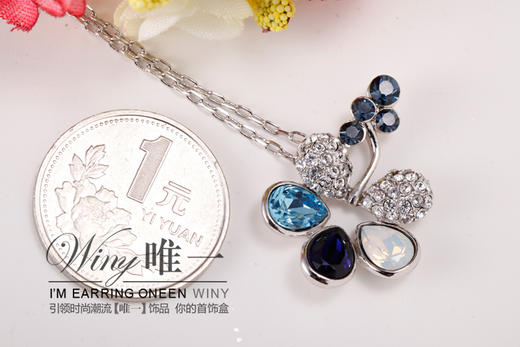 Winy蝶恋花毛衣链送女友闺蜜节日生日礼物 商品图4