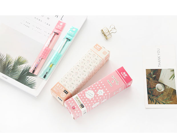 三年二班盒装笔芯全针管中性笔芯替芯黑色水笔芯20支学习文具