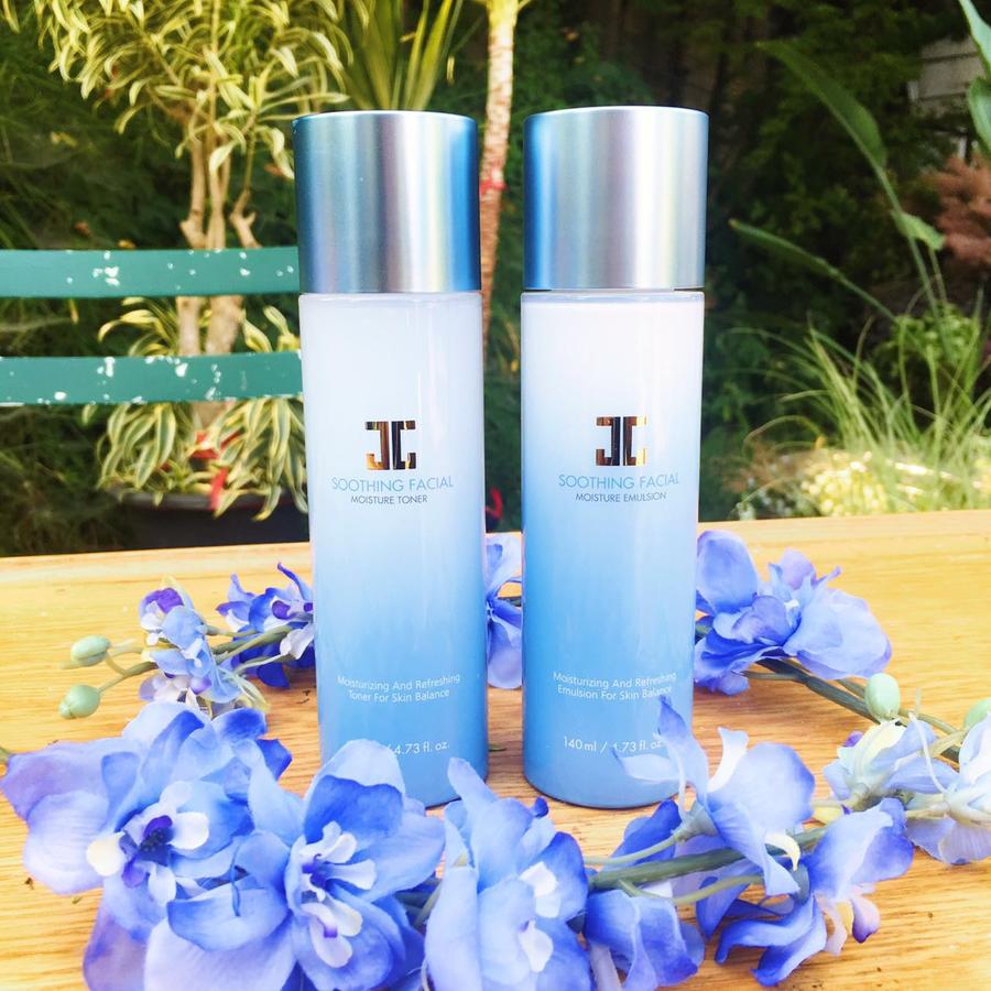 jayjun水光臻萃水漾舒缓保湿水乳套盒(蓝)