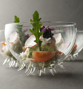 创意玻璃盅创意菜 融合菜 分子料理创意盛器