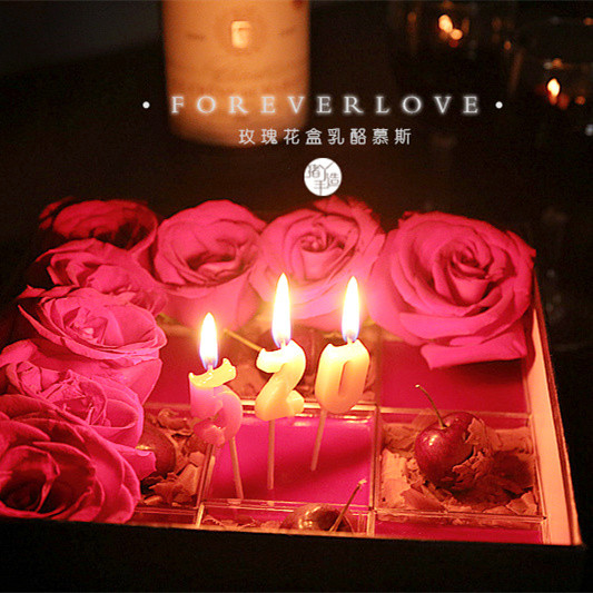 【foreverlove】玫瑰花盒乳酪慕斯蛋糕