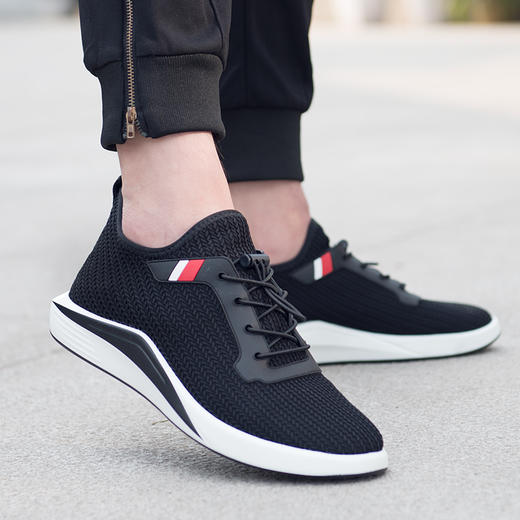 舒乐高夏季透气网面网鞋男内增高男鞋10cm增高鞋男8cm韩版休闲鞋