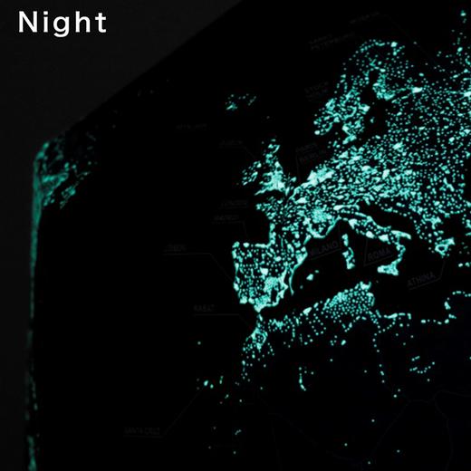 Geo-grafia地球科学馆 黑夜地球仪 商品图3