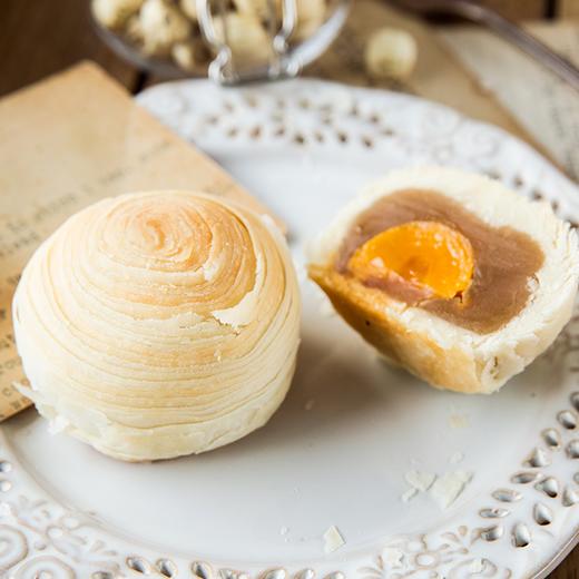 d【全国包邮】酥皮蛋黄月饼(80克蛋黄莲蓉*3 80克蛋黄绿豆*3 80克蛋黄