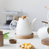 摩登主妇日式木盖系列陶瓷茶具家用茶壶茶杯杯架奶罐糖罐茶具套装1 商品缩略图0