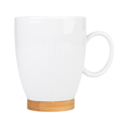 摩登主妇日式木盖系列陶瓷茶具家用茶壶茶杯杯架奶罐糖罐茶具套装1 商品图4