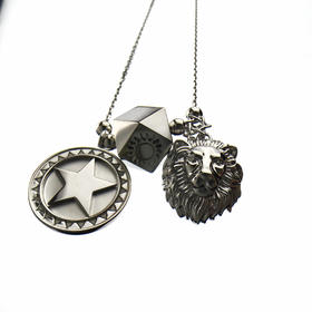 爱莎许愿工艺 神兽系列 狮子王星币项链