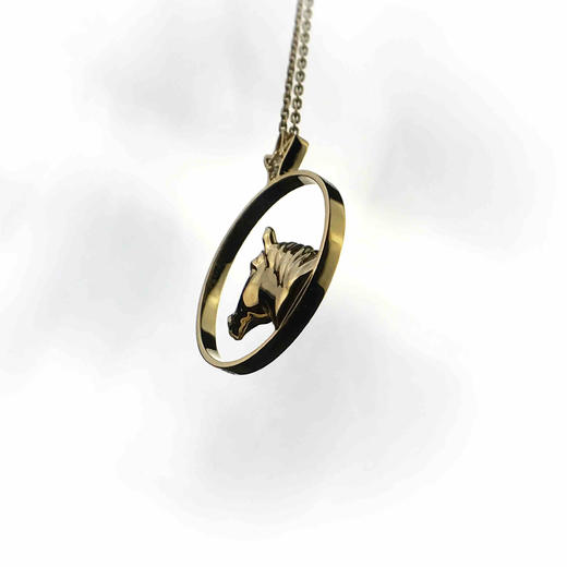 爱莎许愿工艺 神兽系列 独角兽项链 商品图5