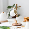 摩登主妇日式木盖系列陶瓷茶具家用茶壶茶杯杯架奶罐糖罐茶具套装1 商品缩略图2