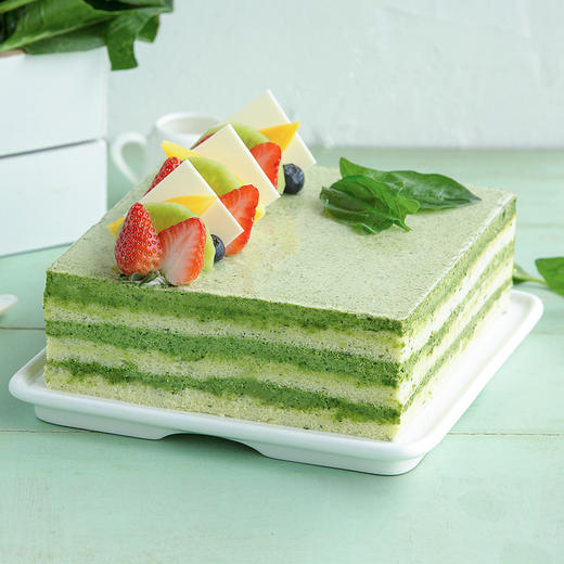 绿色蛋糕色调图片