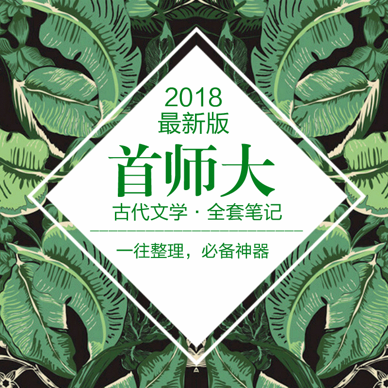 2020版首都师范大学中国古代文学专业考研全套笔记资料两科均包含
