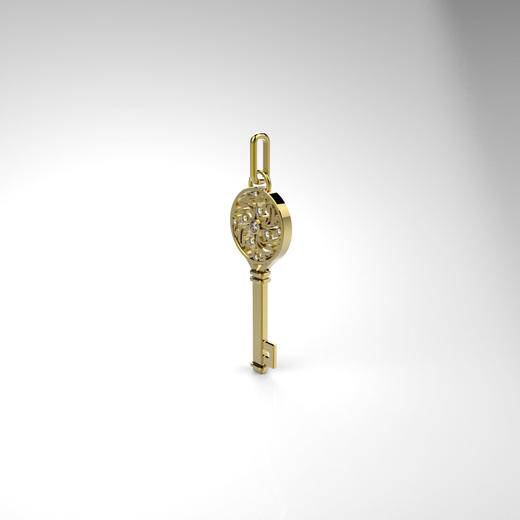 爱莎许愿工艺 四季钥匙项链 商品图3