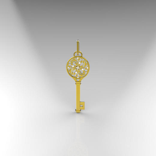 爱莎许愿工艺 四季钥匙项链 商品图4