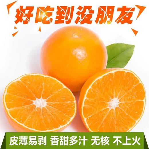 【秒拍尝鲜爱媛果冻橙到店】！汁多的溢出来！纯甜，一丢丢酸。薄！美！无核 ，请叫我橙子君！果皮薄透，多汁 商品图0