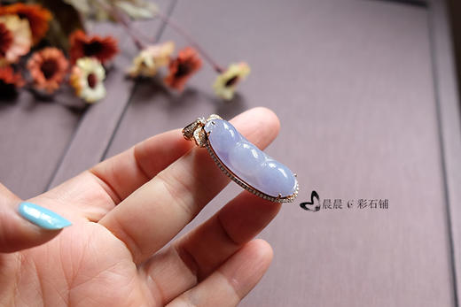 冰种满色浓紫福豆 商品图1