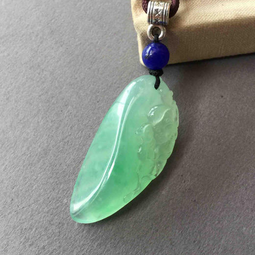 翡翠冰种阳绿荷，和和美美 商品图0