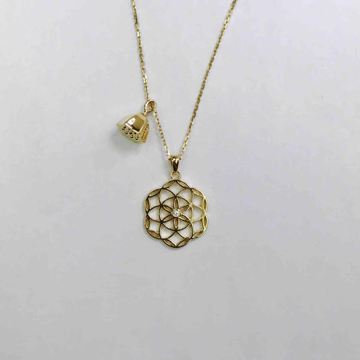 爱莎许愿工艺 生命之花系列 莲蓬项链 商品图3