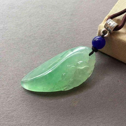 翡翠冰种阳绿荷，和和美美 商品图1