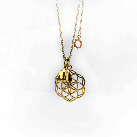 爱莎许愿工艺 生命之花系列 莲蓬项链 商品图1