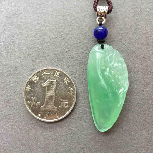 翡翠冰种阳绿荷，和和美美 商品图3