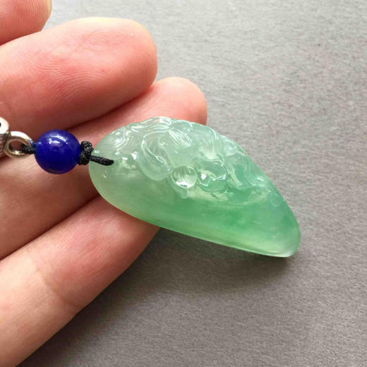 翡翠冰种阳绿荷，和和美美 商品图6