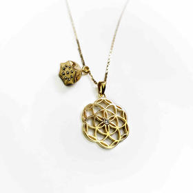 爱莎许愿工艺 生命之花系列 莲蓬项链