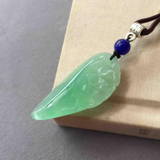 翡翠冰种阳绿荷，和和美美 商品图2