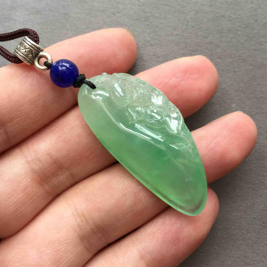 翡翠冰种阳绿荷，和和美美 商品图5