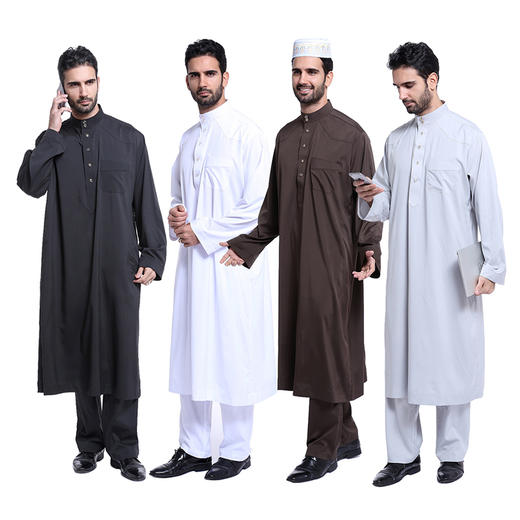穆斯林男士巴服 ，衣裤套装礼拜服（松紧裤腰） 商品图4