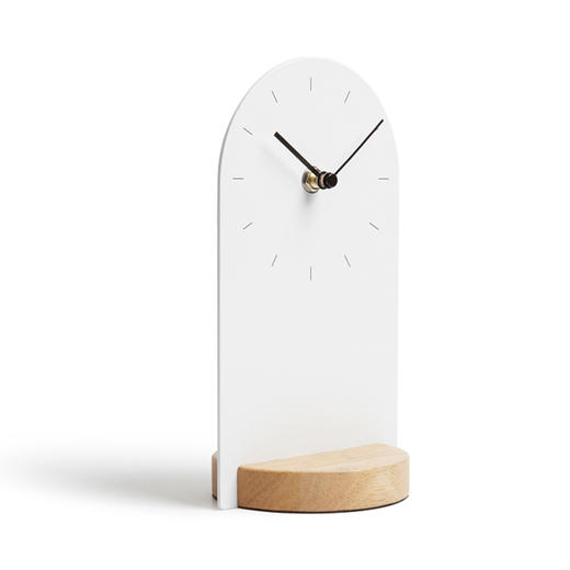 Umbra有时台钟欧式客厅卧室简约时钟创意钟表摆件个性实木座钟 商品图1