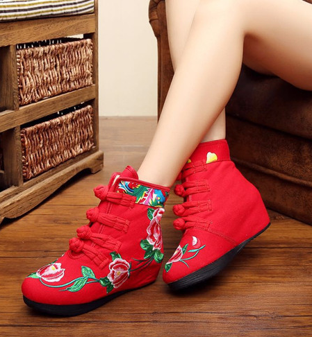 LBJ 1602-2 厚底内增高优雅女靴 风情韵味