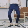 【服饰鞋包】春季男士新款小脚牛仔裤 男 韩版时尚修身牛仔九分裤休闲男裤 商品缩略图4