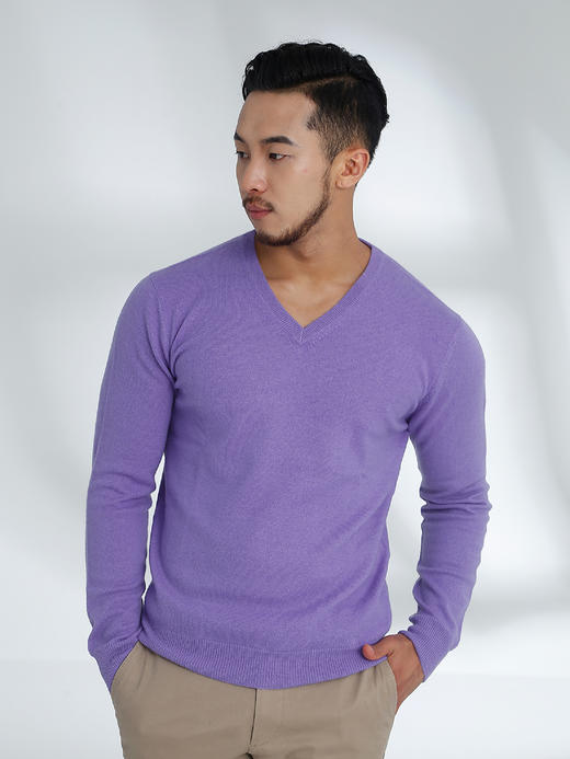 Vodka 伏特加 男士V领羊绒衫 商品图8