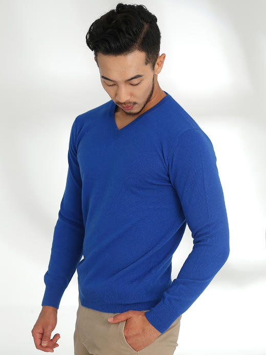 Vodka 伏特加 男士V领羊绒衫 商品图2